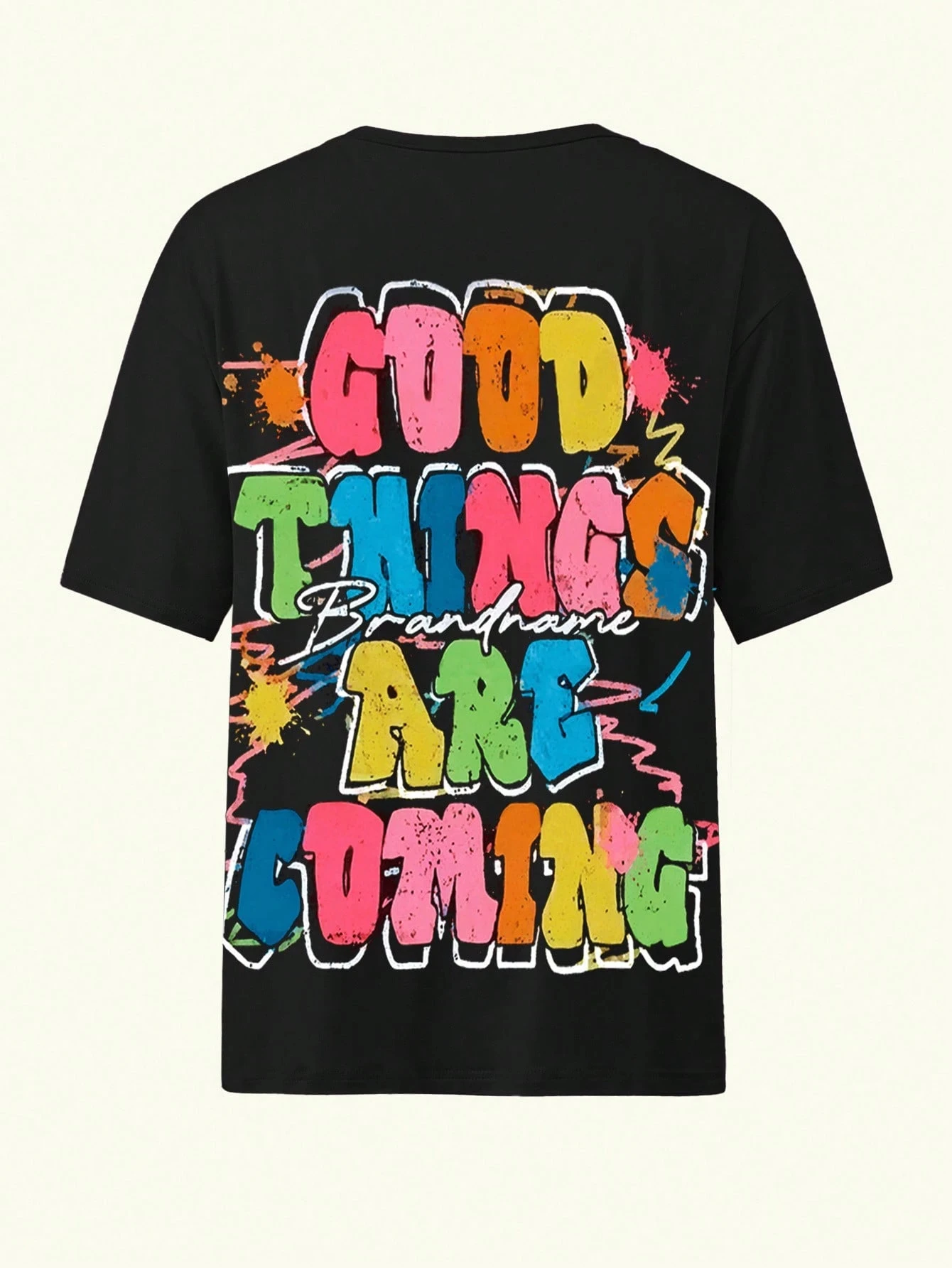 Brand Good Things Are Coming 3D Print T-Shirt Unisex Tee Y2K Retro Style Sporty Tee For Summer Street Hip Hop Style Men Clothing
