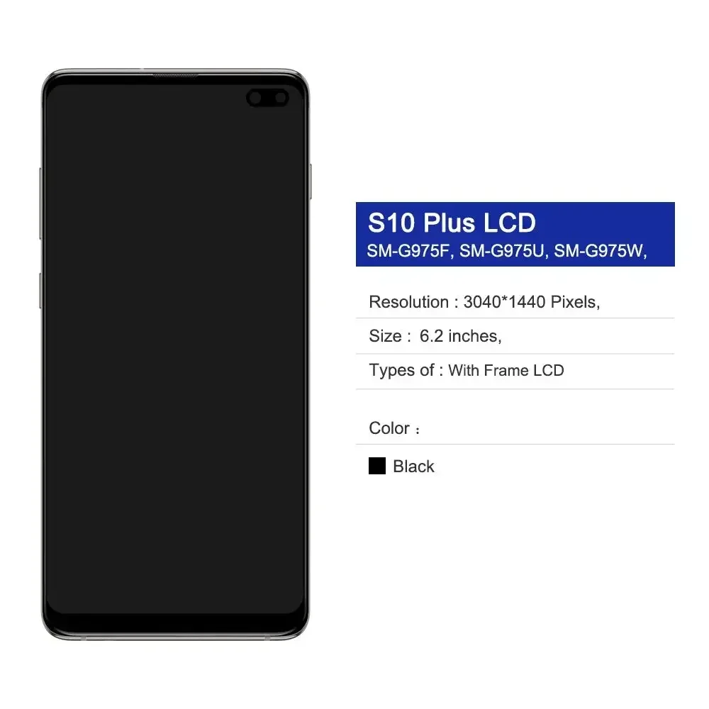   LCD ÷ ġ ũ Ÿ  ǰ, Ｚ S10 ÷ G975F SM-G975U SM-G975W