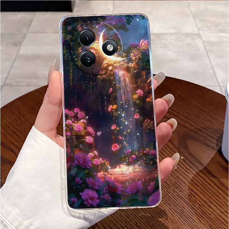 Clear Case with Cute Love Rabbit Cartoon - Luxury Soft Silicone TPU Cover