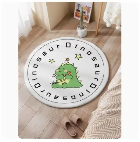 

Cute Little Round Dinosaur Carpet Living Room Bedroom Household Chair Non-Slip Floor Mat