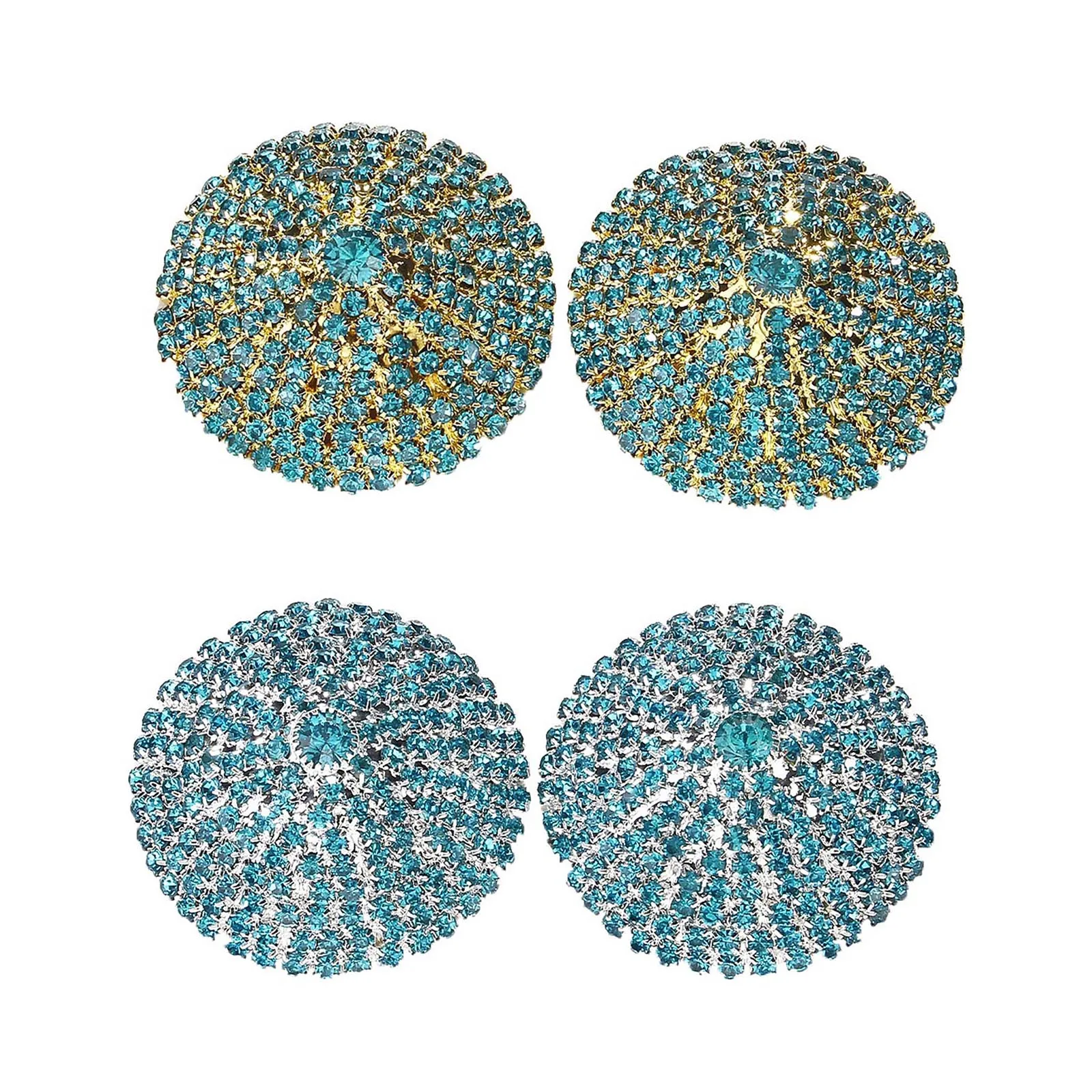 

1 Pair Round Nipple Cover Women Sexy Reusable Rhinestone Breast Wear Silicone Nipple Pasties Stickers Breasts Chest Bra Pads