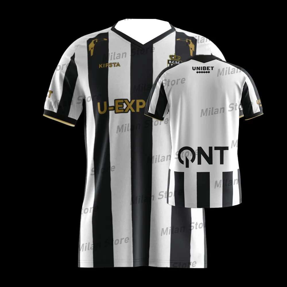 T Shirt For Men Football Jersey Belgium O-Neck Quick Drying Charleroi Kit Design 25-26 Jersey Training Kit Adult/KID