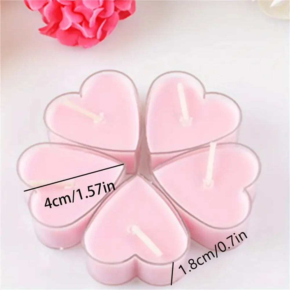 Heart-Shaped Scented Candle Set 6