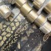 JIANWU 3cm*300cm Journal Collage Material PET Washi Tape Bronzing Transparent Scrapbooking Stationery Decoration Masking Tapes 1