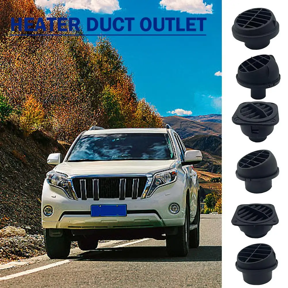 

42mm/60mm/75mm Warm Heater Parking Heater Air Vent Car Heater Ducting Duct Air Outlet Black For Webasto Truck Auto Parts E1Y2