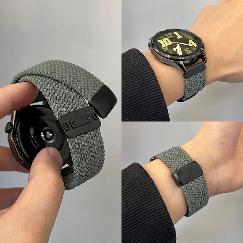 Braided Magnetic Wristband Strap for Smartwatches - Universal 22mm Strap Accessory