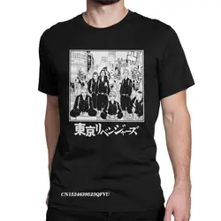 Tokyo Revengers Poster Tee Shirt For Men Women Sano Manjiro Manji Gang Tee Shirt Round Neck Harajuku Tshirt Big Size Clothing