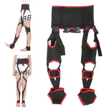 폴리머 섬유 O/X 다리 타입 교정 벨트, 다리 자세 교정기 밴드, 고탄성 붕대, 다리 무릎 조정 자세 교정기