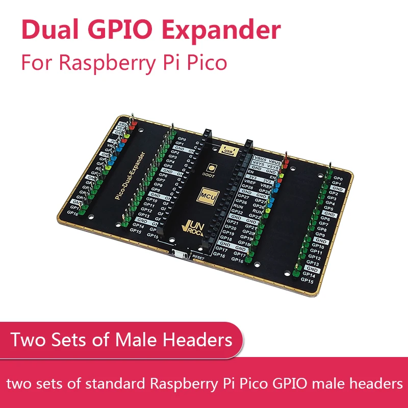 Dual-GPIO-Expander-for-Raspberry-Pi-Pico-Two-Sets-of-Standard-Raspberry ...