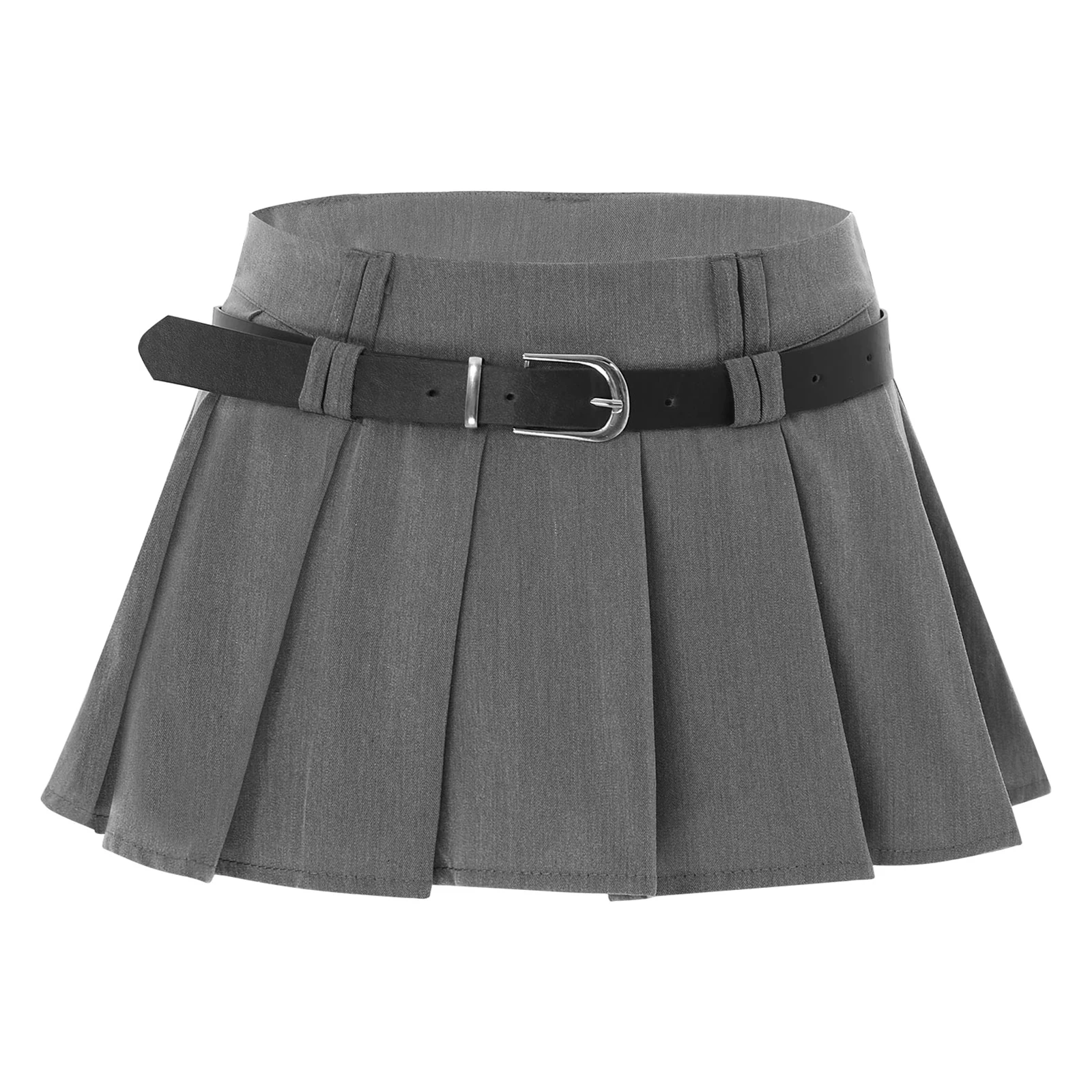 thumbnail image 1 of Minifalda plisada Kawaii JK de una sola pieza con cinturón Y2k para mujer, falda uniforme de una pieza para fiesta de Club, ropa de discoteca japonesa para colegiala, 1 of 5