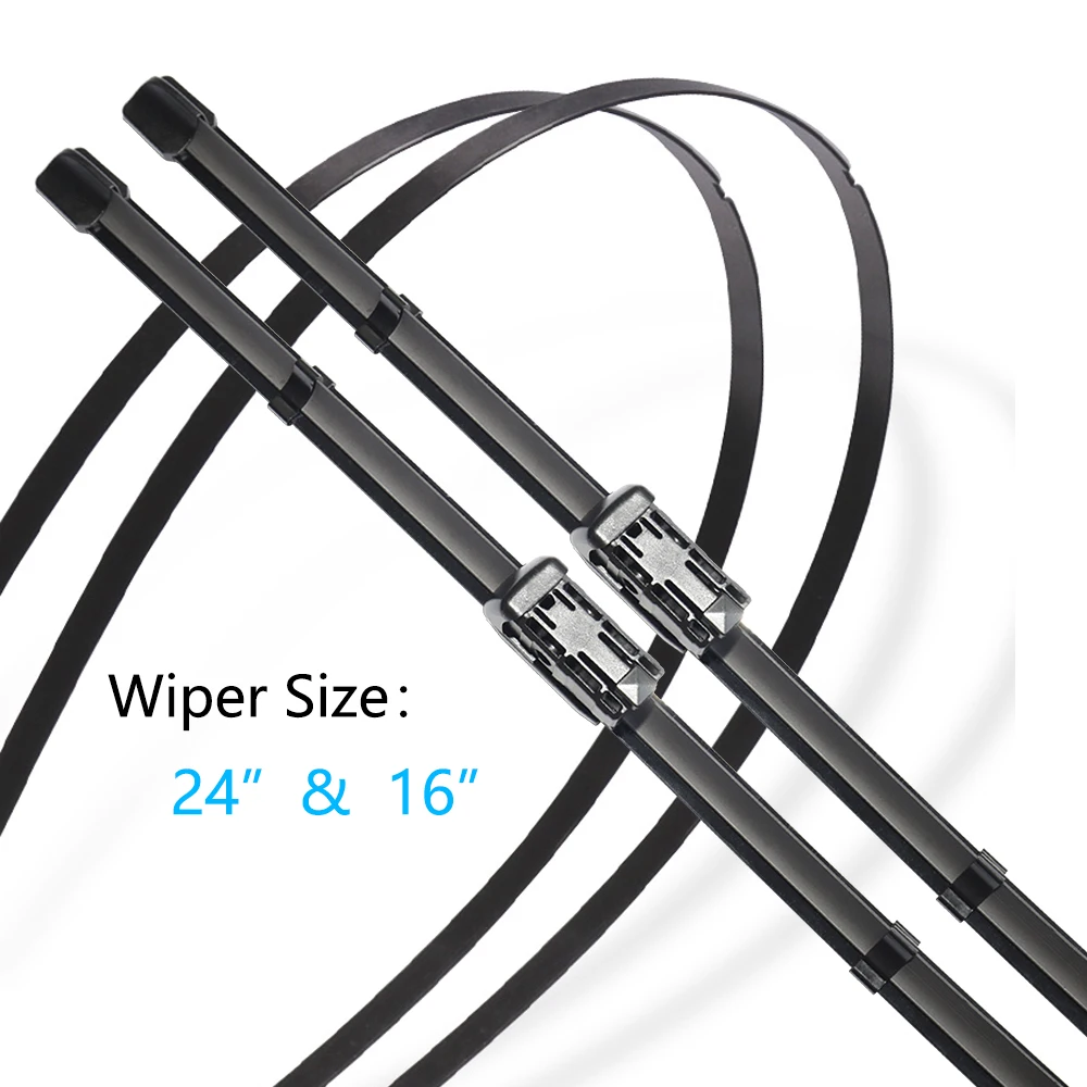For Peugeot 2008 P24 2020 2021 2022 Frameless Wiper Blades Cutter  Windscreen Windshield Cleaning Replacement Accessory 24 16