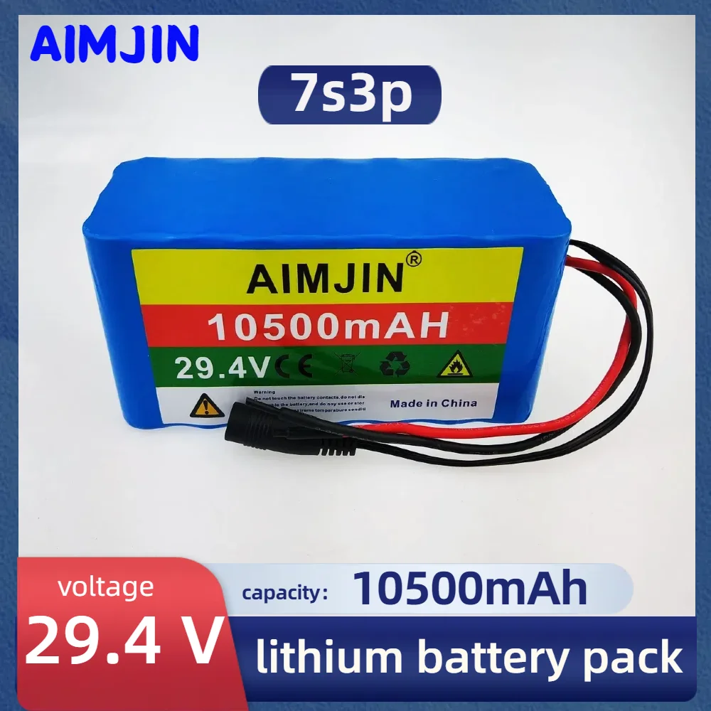 

29.4V 10500mAh 7s3p 18650 lithium battery 29.4V 105000mAh electric lithium-ion battery pack