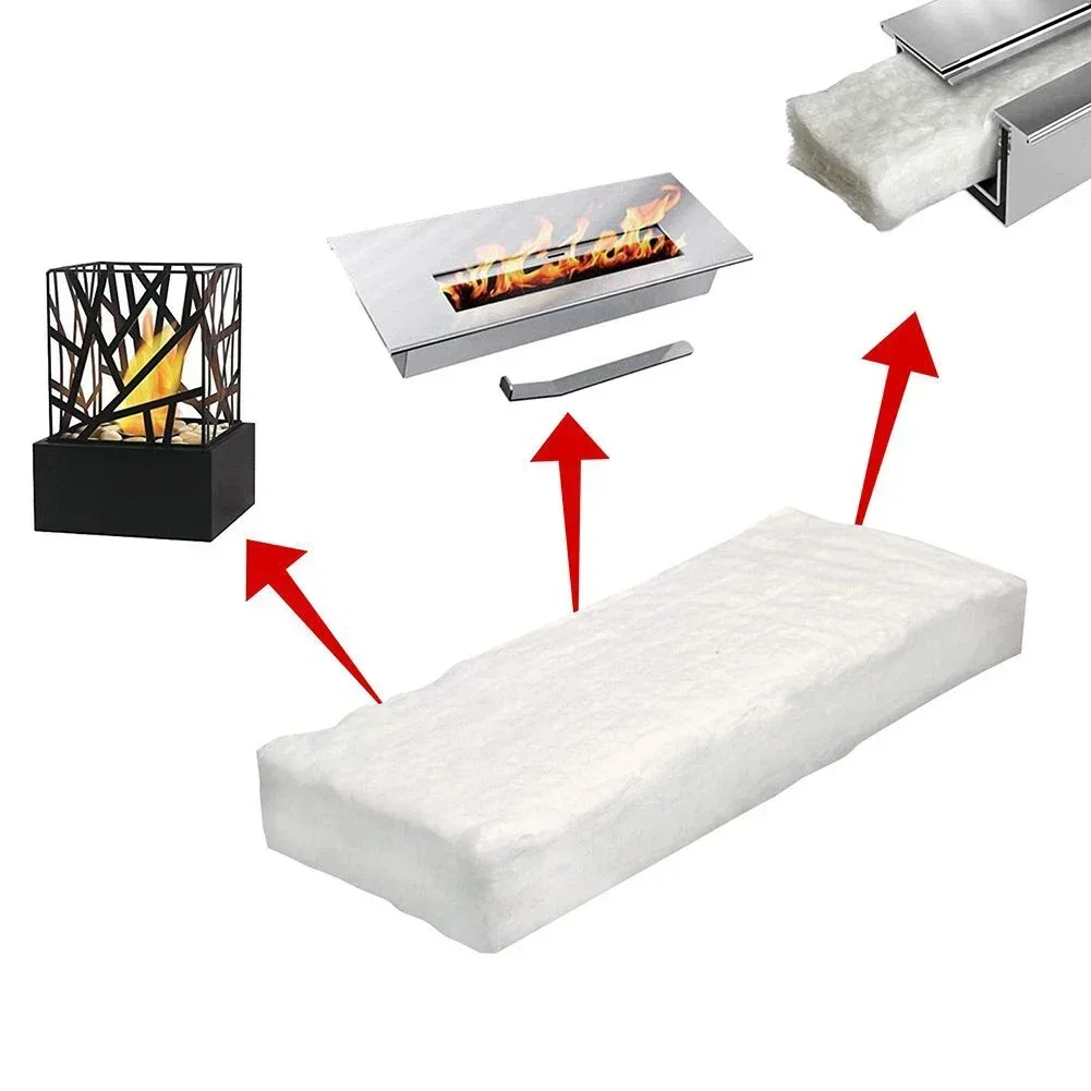 Quilts Blanket 30*10*5CM 30＊20＊1CM 30＊20＊2CM 30＊20＊3CM 30＊20＊5CM 3pcs/set Bio Fire Fibres 1206 ℃ White Firebox