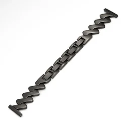 Elegant Stainless Steel Watch Band - Luxury Women's Strap - Galaxy 6classic 43mm (Black band)