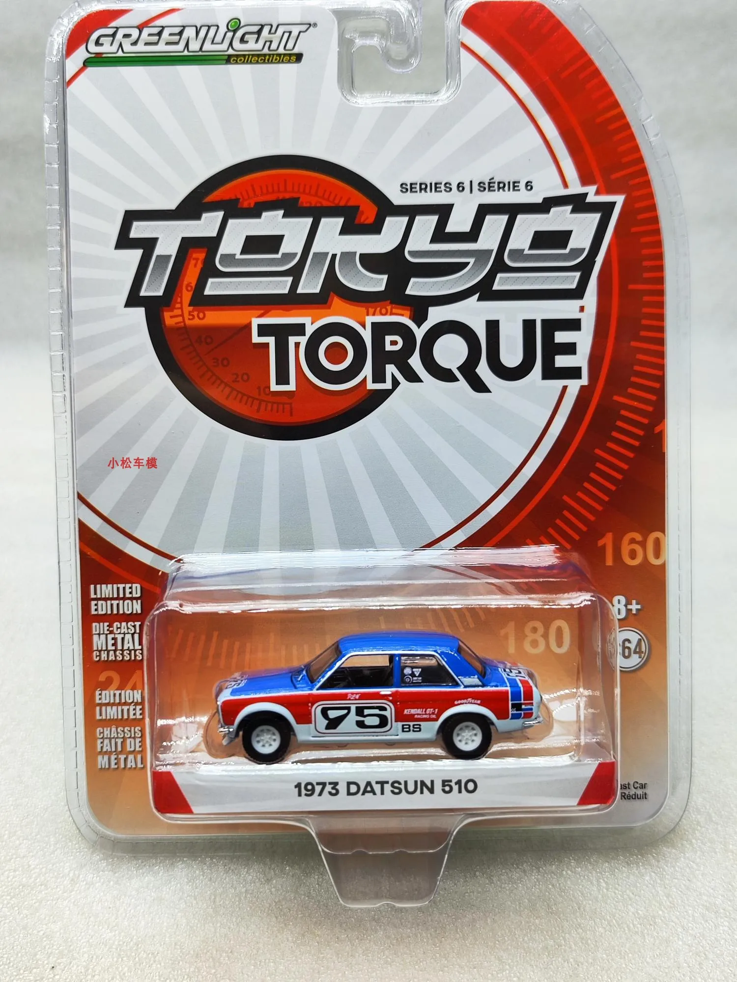 

1: 64 Tokyo Torque Series 6-1973 Datsun 510 # 95 Paul Newman Diecast Metal Alloy Model Car Toys For Gift Collection