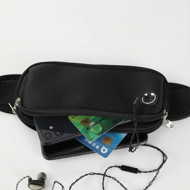Sports Fanny Pack Women Belt Bag Men Running Waist Bag Phone Black Gym Bags Running Accessories 4