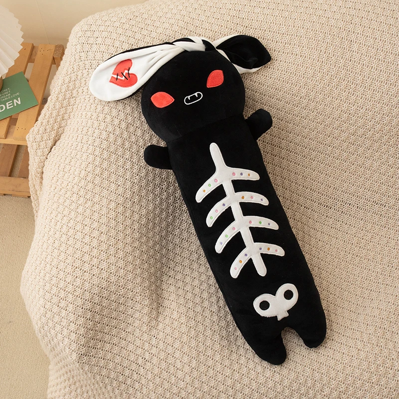 60cm Horror Goth Plush Animal Rabbit Panda Soft Toy Cute Body Pillow Halloween Party Decor Funny Gift For Girl Boy 4
