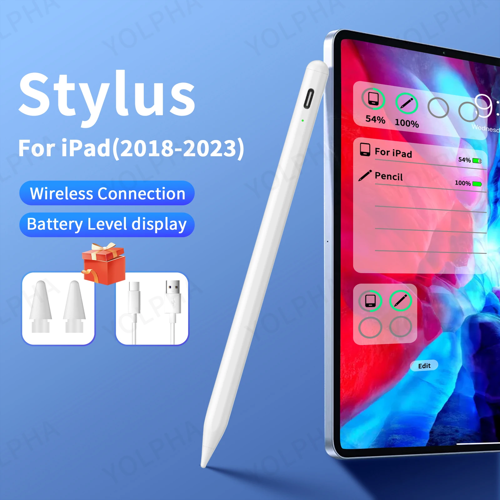 

Stylus For Apple Pencil 2 1 Palm Rejection Wireless Connection Stylus for iPad Drawing Pen for iPad 2023 Touch pen for tablets