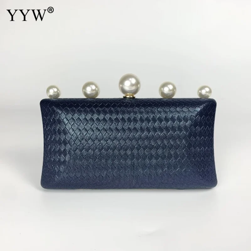 2023 New Luxury Pearl Women Evening Bag PU Leather Designer Clutch  Wedding Party Elegent Purse Female Small Purse Small Hobos