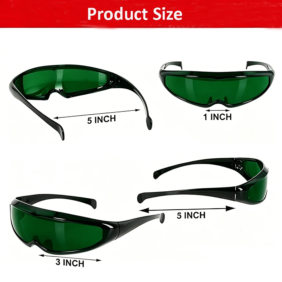 Enhanced Red Light Therapy Eye Protection Goggles for Optimal Visibility During Light Sessions