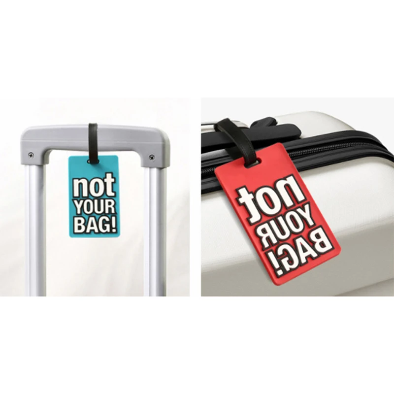 Fashion Creative Letter Not Your Bag Cute Travel Accessories Luggage Tags Label