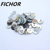 30/50pcs 9mm 2 Hole Natural Shell Sewing Buttons Mother of Pearl Round Shell Buttons Sewing Accessories Buttons for Crafts 1