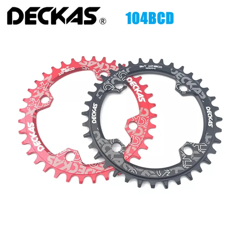 DECKAS 104BCD Bicycle Narrow Wide Chainring 32/34/36/38T MTB Mountain Bike BCD104 Crankset Tooth Plate Parts For M615 M785 M820 For bike chainring,bike crankset,bicycle parts