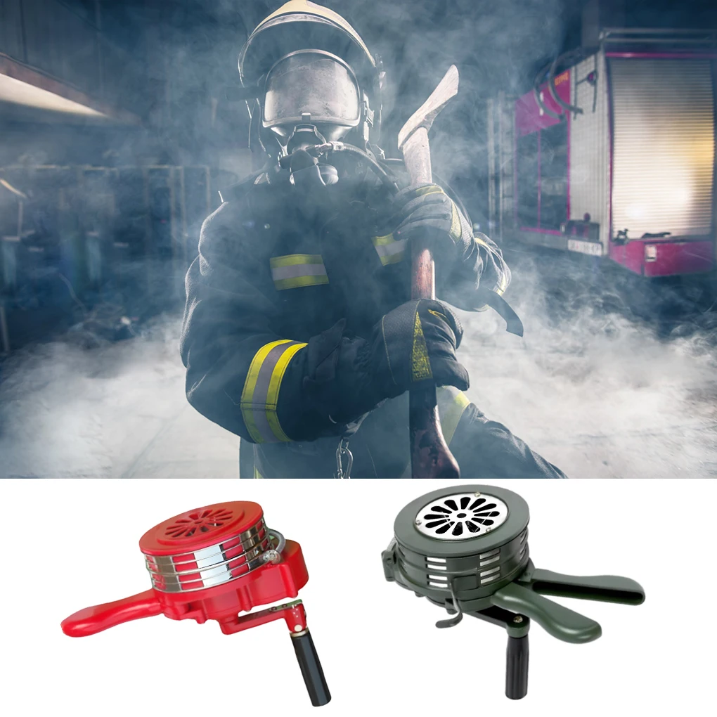 110dB Manual Metal Alarm Hand Crank Siren Horn Air Raid Emergency Safety Warning Siren for Fire Flood Prevention Disaster