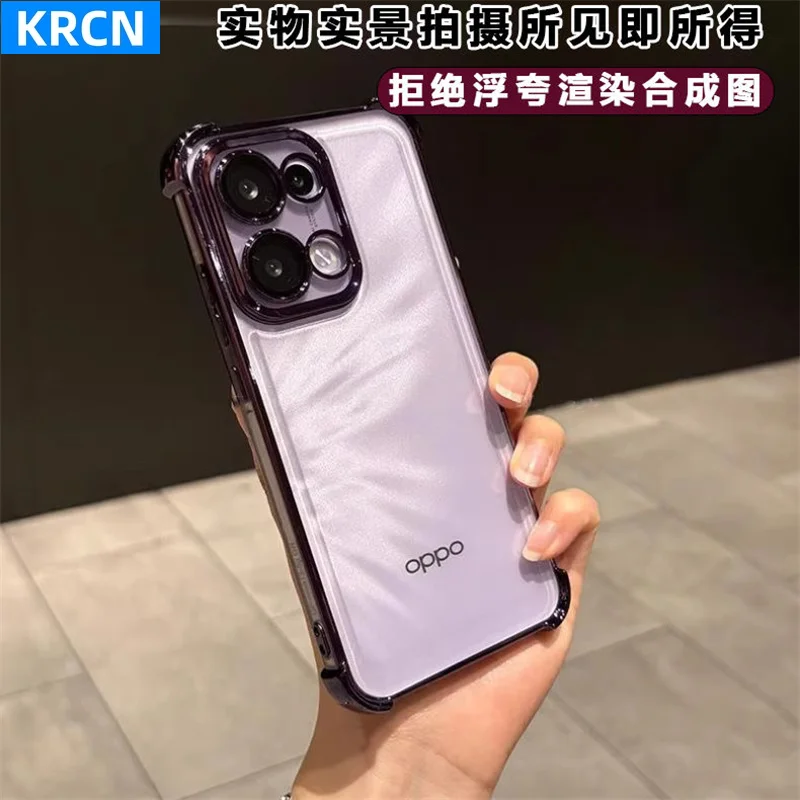 Electroplated Transparent Silicone Cover with Camera Protection and Shockproof Bumper