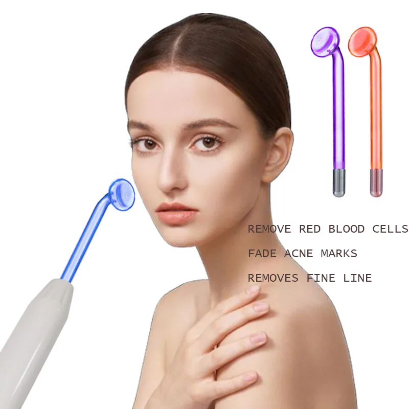 1pcs High Frequency Nozzle Attachment Mushroon Facial Body Glass Electrode HF Replace Tubes Neon Electrotherapy Skin Care Tool Ultrasonic Facial Accessory