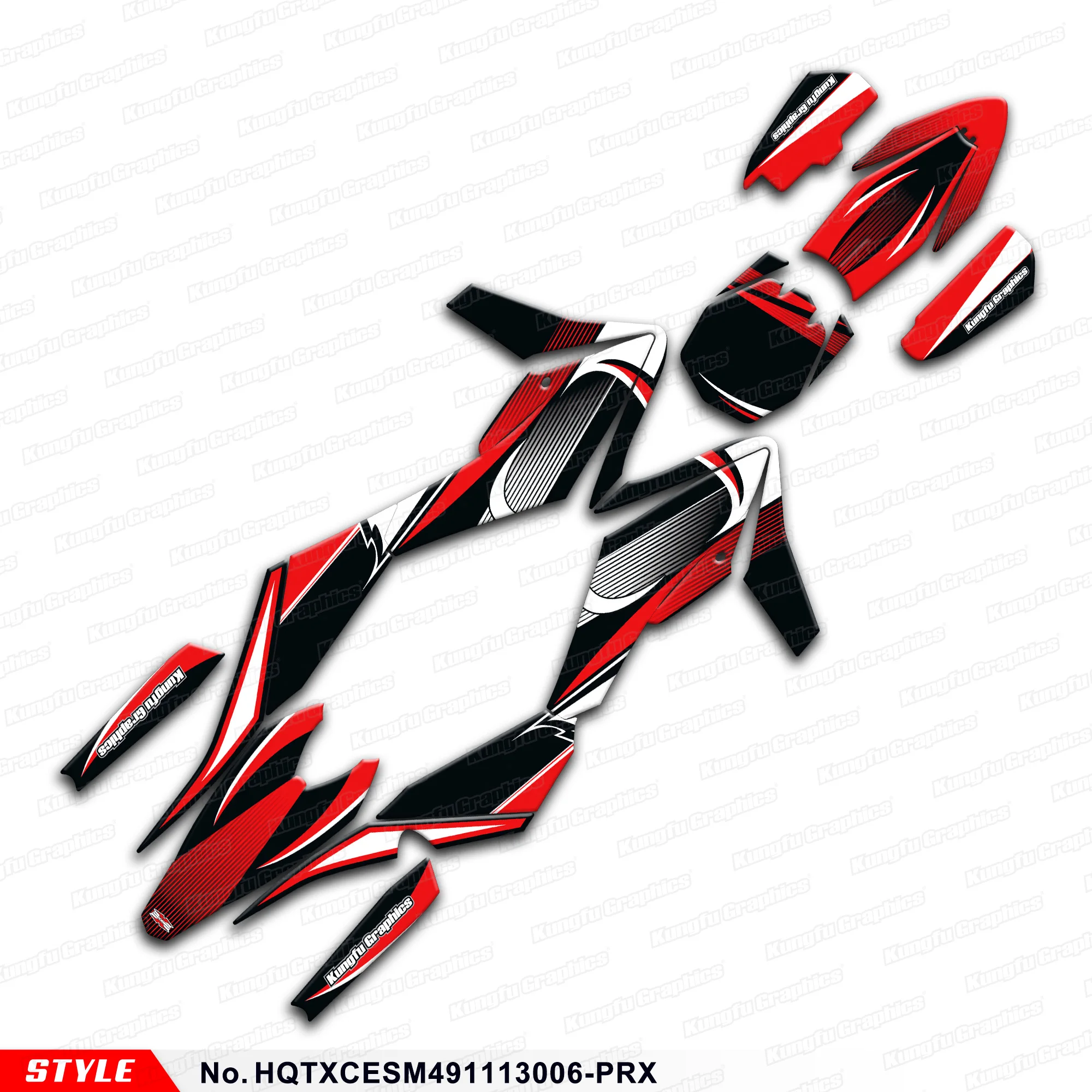

Aftermarket Enduro Stickers Kit Graphics для Husqvarna TE TC TXC SMR 449 511 2011 2012, HQTXCESM491113006-PRX