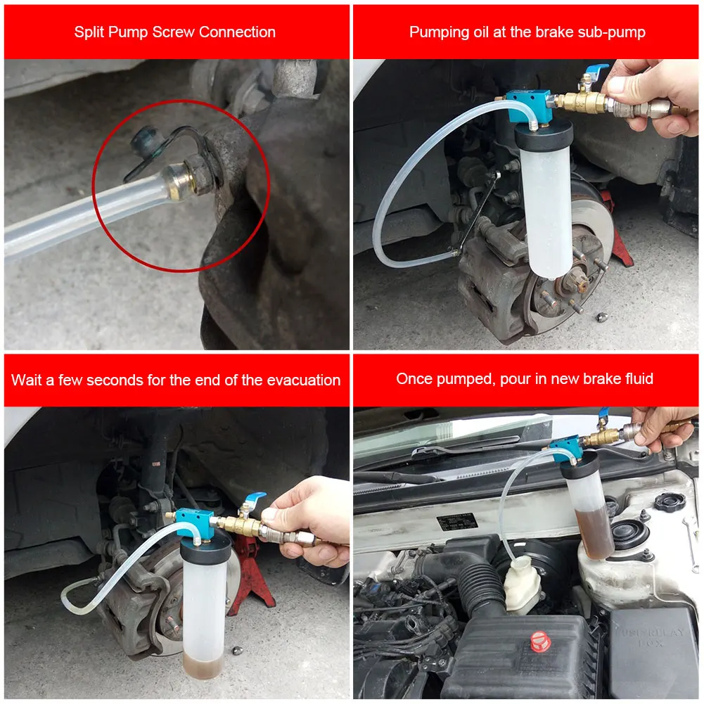 Hydraulic Clutch Oil Pump Transfer Fuel Dispenser Tool Vacuum Bleeder Extractor Hydraulic Clutch Oil Bleeder for Car Motorcycle