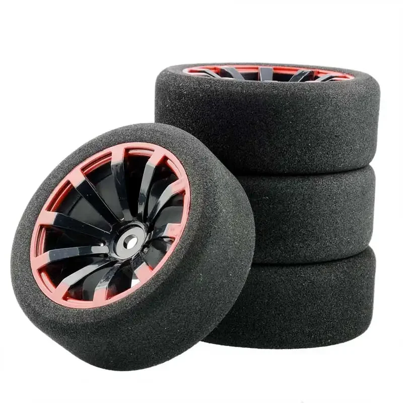 12mmHexRCRacingCarsAccessories4PcsSetRacingFoamTireWheelRim