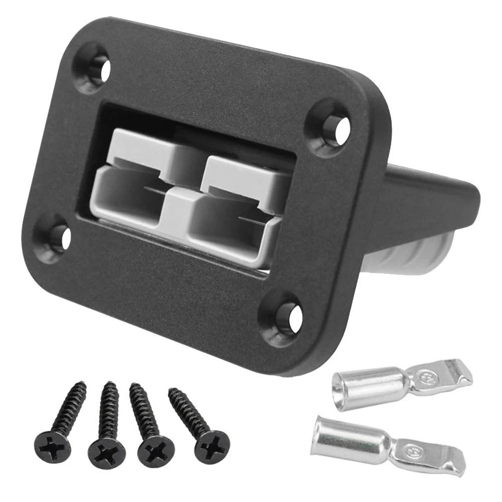 Flush Mount Anderson Plug 50 Amp Connector Kit Mounting Bracket Panel
