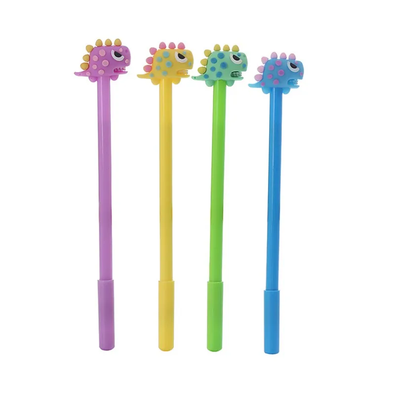

12/60 Pcs Cute Student Creative Dinosaur Black Ink Neutral Pens Cartoon Signature Gel Pens Learning Office Stationery Wholesale