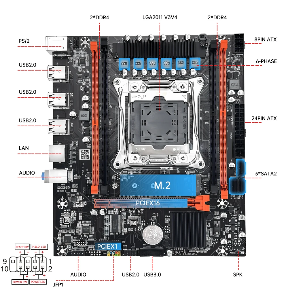 X99 ゲーミングマザーボードセット SOYO、Intel Xeon E5 2680 V4 CPU