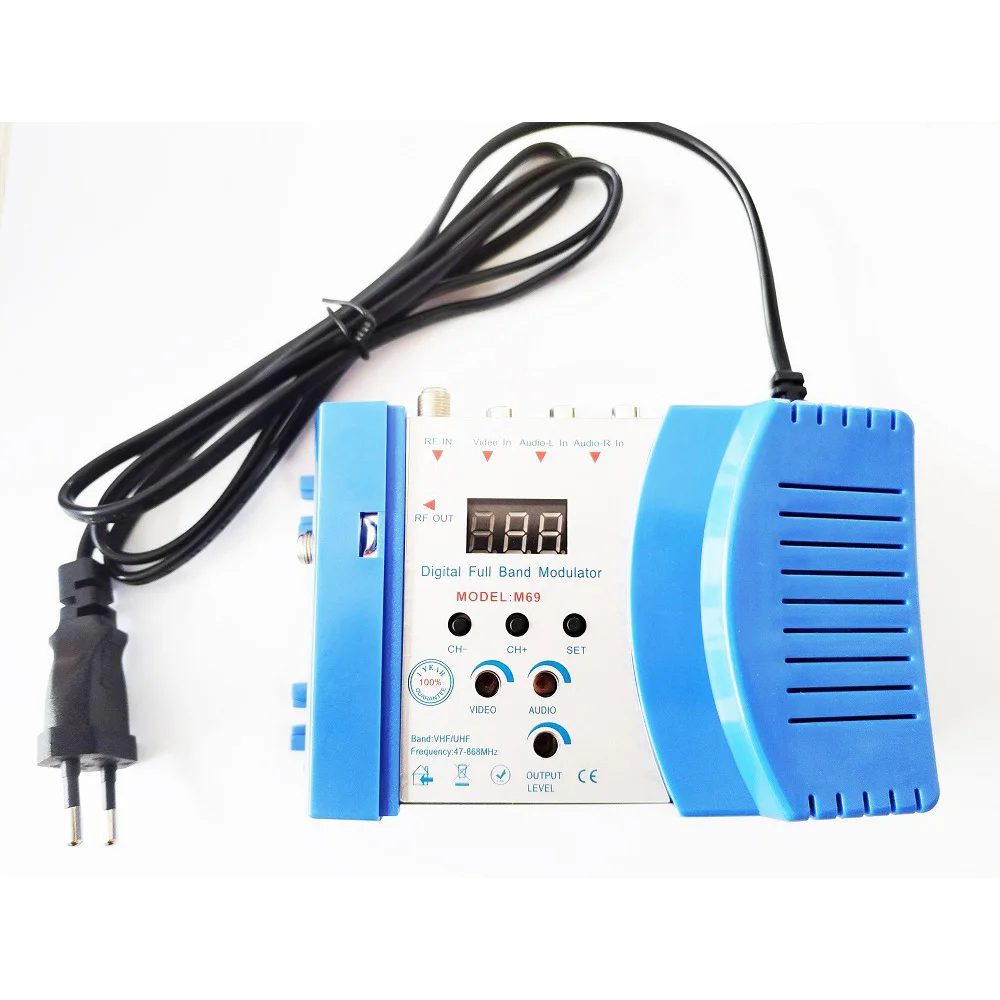 HD Modulator M69 Digital Compatible RF PAL/NTSC Frequency Transmitter Computer Accessories EU Plug 100-240V Dropshipping 2