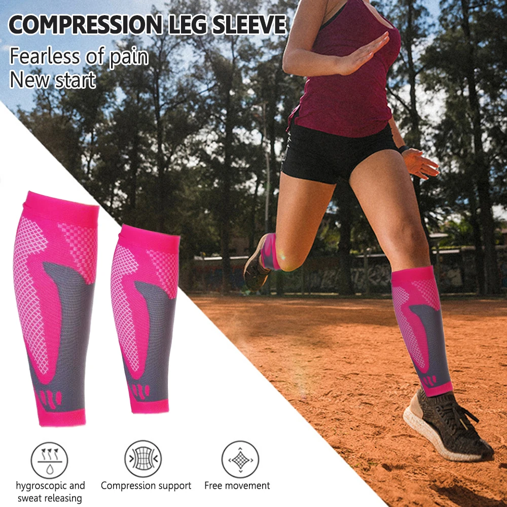 1Pair Leg Compression Sleeve,Calf Support Sleeves Legs Pain Relief