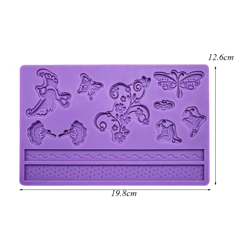 Schnürsenkel Silikon Sugarcraft Schokolade Cupcake Backform Harz Werkzeuge Fondant Kuchen Dekorieren Werkzeuge – Detail 12