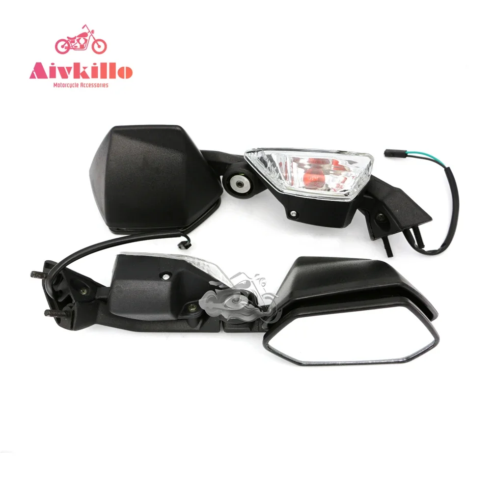 

Motorcycle Turn Signal Side Rear View Mirrors Fit For Kawasaki Ninja ZX10R 2008-2011 ZX-10R 2009 2010 New Adjustable mirrors