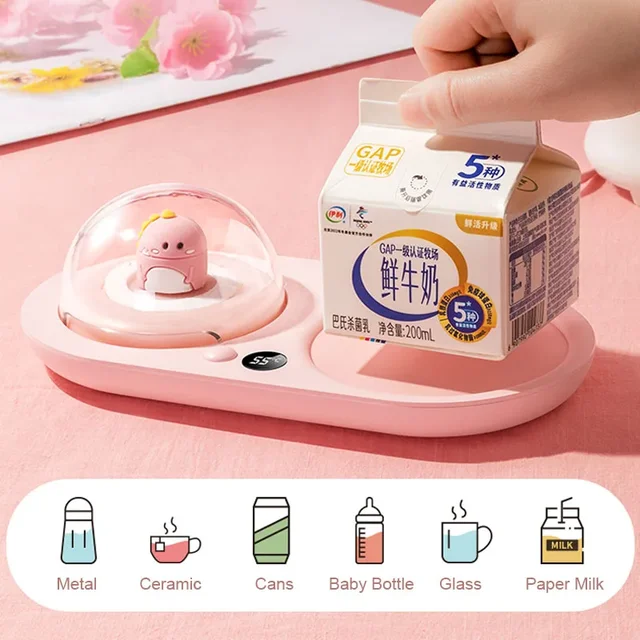 Creative Coffee Mug Warmer with Essential Oil Diffuser Home Office Heating Plate Cup Warmers for Milk Tea Cocoa Gift Recommend 2