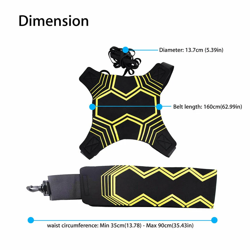 

Children Soccer Kick Trainer Kids Elastic Adjustable Soccer Football Kick Training Assistance Ball