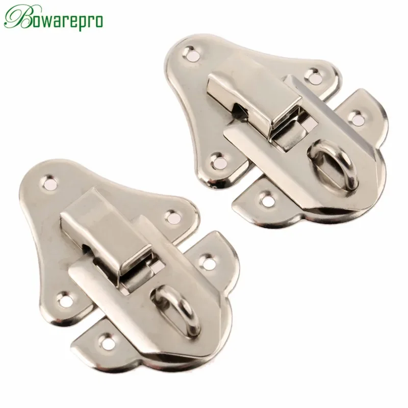 2Pcs Antique Suitcase Drawer Jewelry Wooden Box Toggle Catch Latch Hasps Toggle Lock Cabinet Case Clip Clasp Retro Chests Buckle