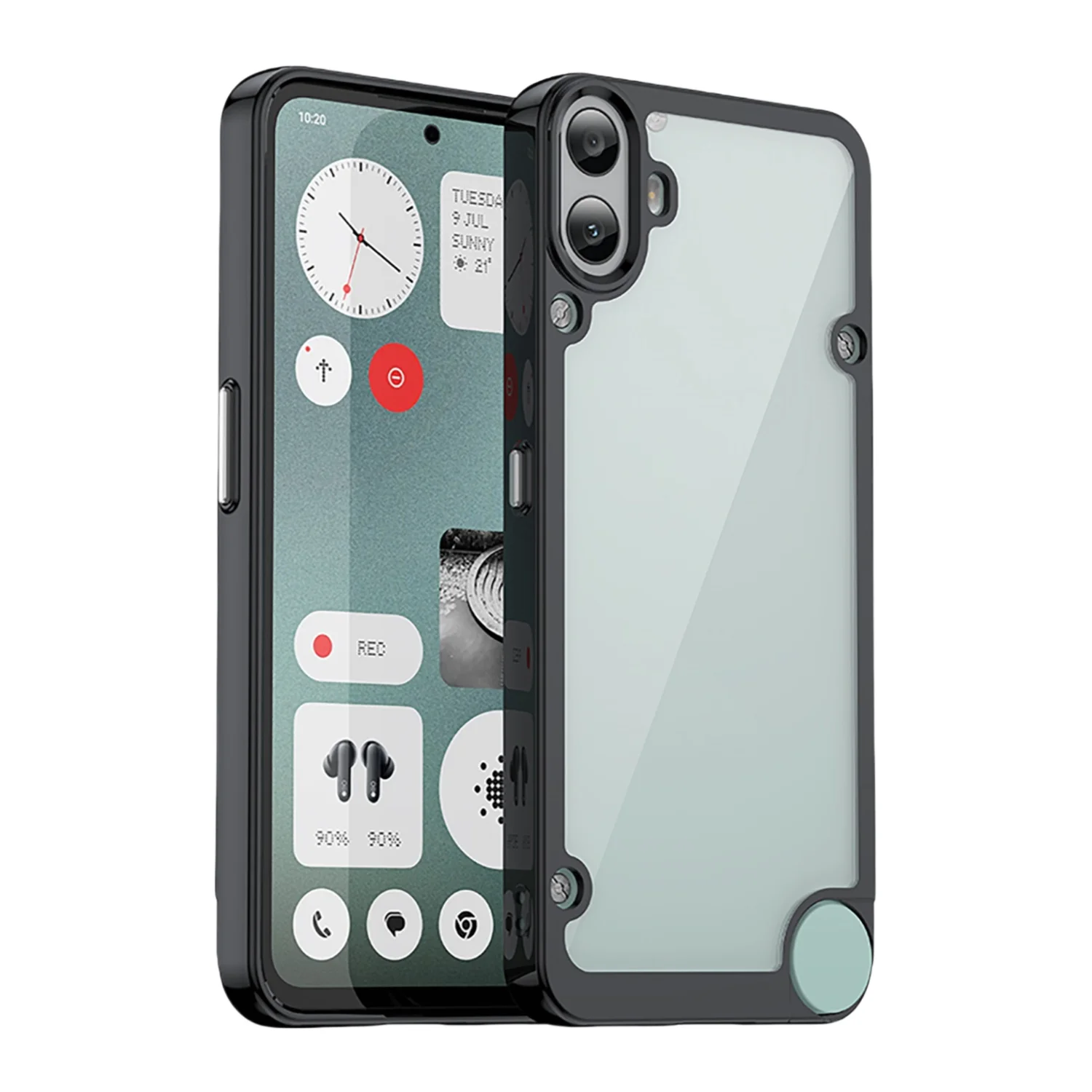 Clear Fashion Shockproof Phone Case with Fall Protection