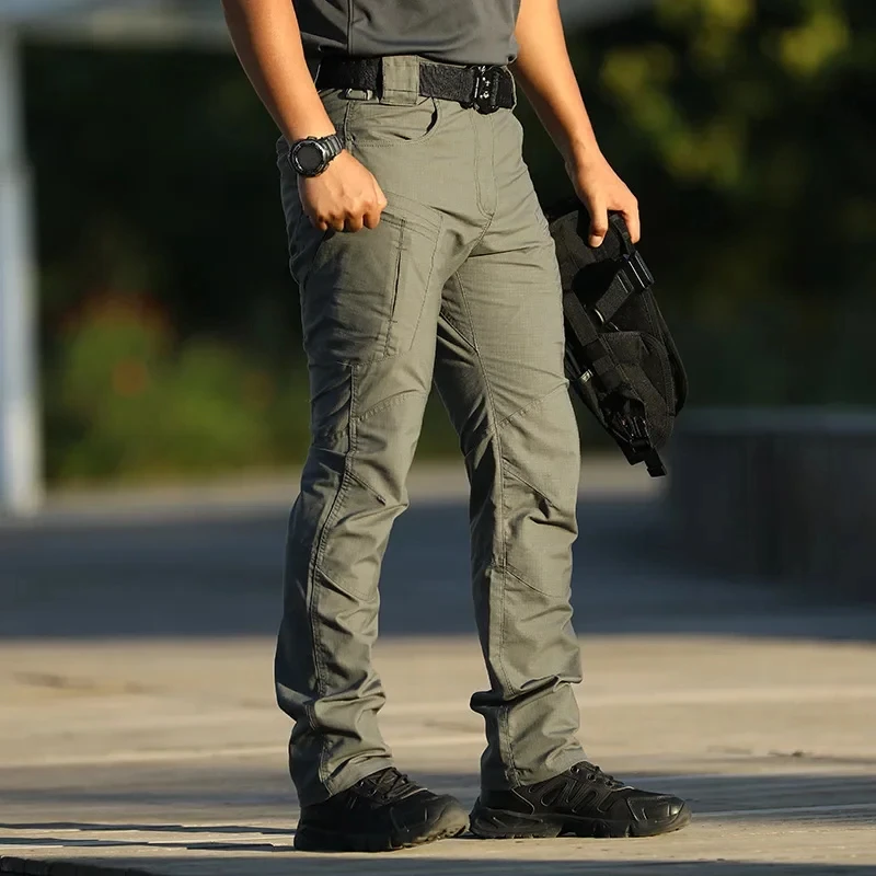 Men's IX5 Tactical Hunting Pants Multi-pockets Outdoors Field Combat Work Cargo Trousers Outdoor Waterproof Sports Hiking Pants