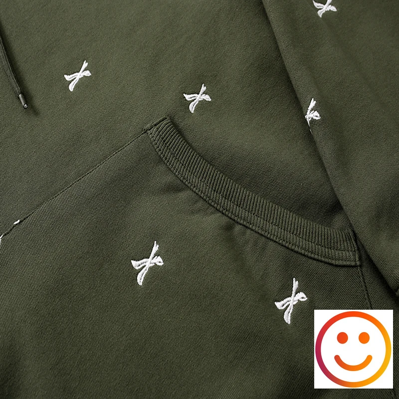 WTAPS Embroidery Bone Hooded Hoodies Men Women High Quality Black Greengray Fleece Drawstring Pullovers Cap Sweatshirts