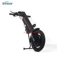 Hot 16Inch 800W New Handicapped Electric Aluminum Alloy Frame Wheelchair Trailer Electric Hand Cycle Handbike For Disabled 2