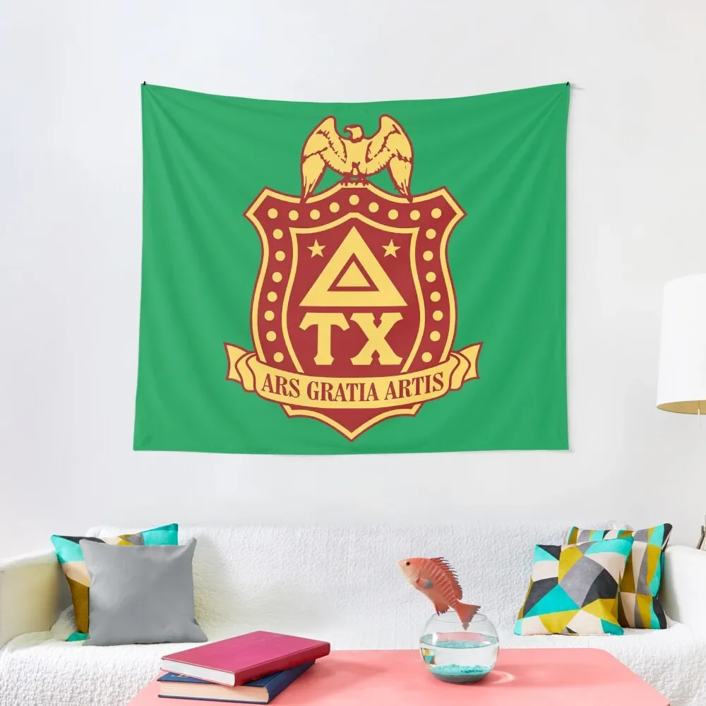 

Delta Tau Chi Crest Tapestry Wall Mural Room Ornaments Room Decore Aesthetic Tapestry