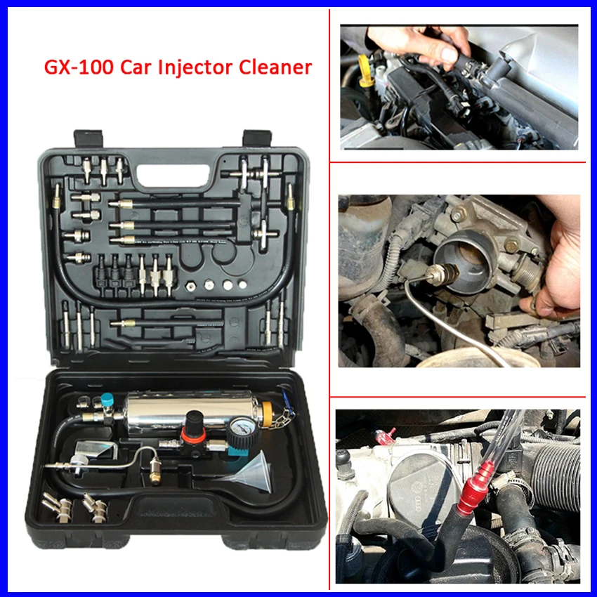 

GX-100 Car Fuel System Injector Cleaner Petrol There Way Ternary Catalysis Throttle Non Dismantle Tool for Petrol Car