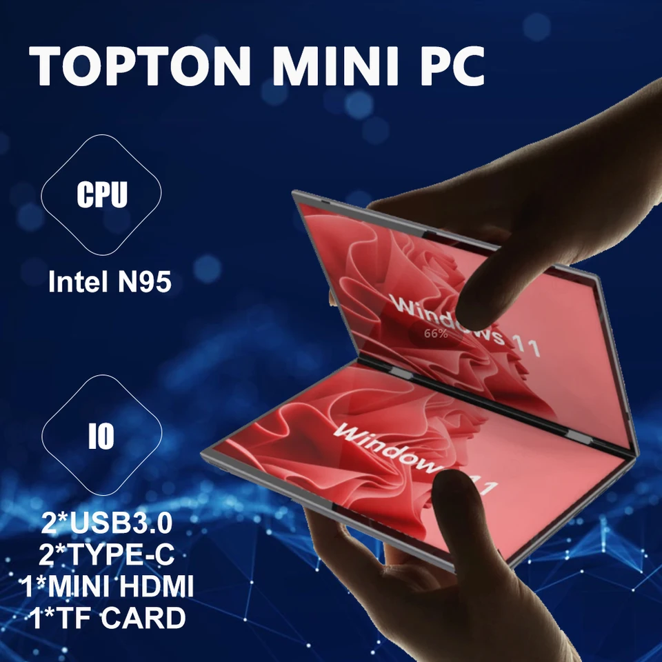 11 pro,10.5インチ,Intel n95,ミニPC,ホームオフィス用の